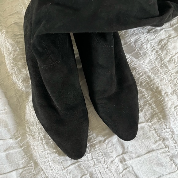 Mango Over Knee block Heel Boot with Back Zipper 37 - Picture 5 of 7